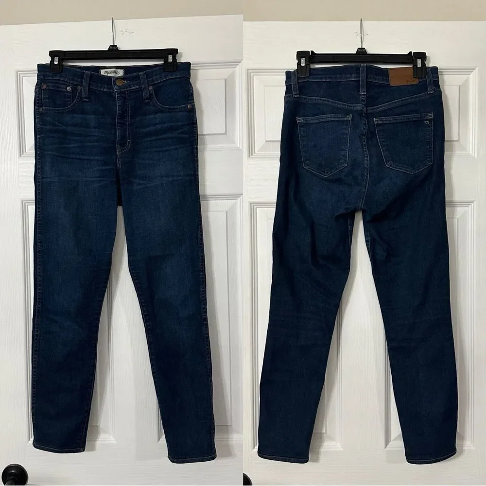 Madewell 10" High-Rise Skinny Jeans in Hayes Wash | Size 26 - Picture 4 of 6